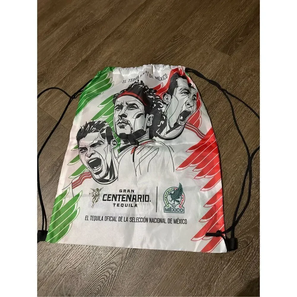 Gran Centenario Tequila Mexican Team Promo Nylon Drawstring Bag Backpack Soccer